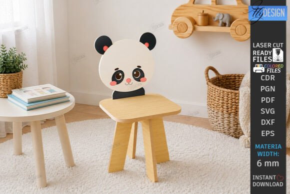Animal Kids Chair Laser Cut Kids Laser