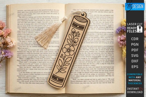 Book Lover Bookmark Laser Cut Engraved