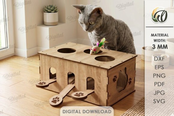 Cat Toy Box Laser Cut