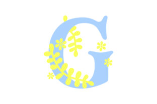 Floral Alphabet - G