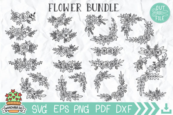 Flower SVG, Floral Svg, Floral Svg