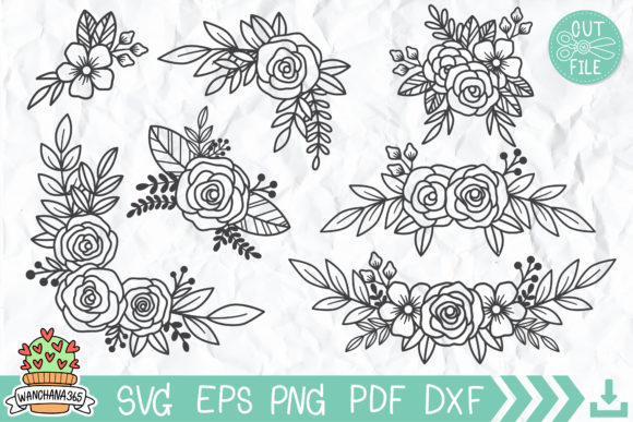 Flower SVG, Floral SVG, Floral SVG Bundle