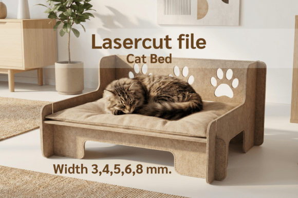 Laser Cut Cat Bed File