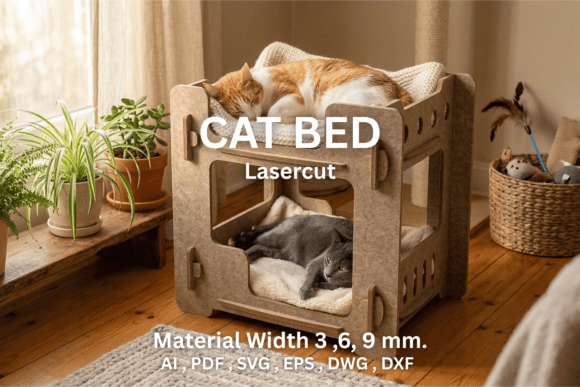 Lasercut Cat Bed