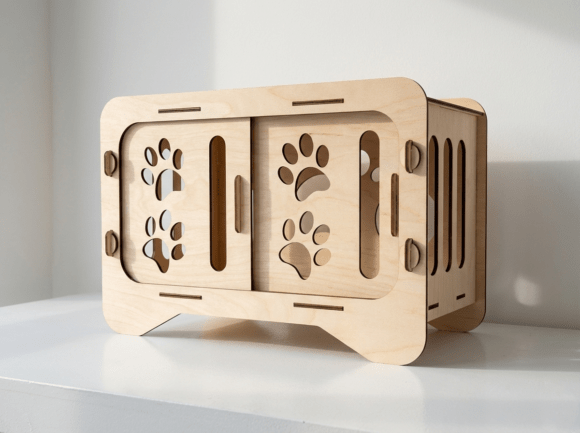 Lasercut Cat House