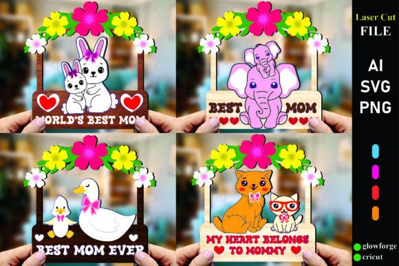 Mother’s Day Animal Hanging Bundle SVG