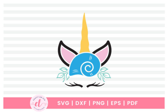 Unicorn Face Floral SVG Unicorn SVG